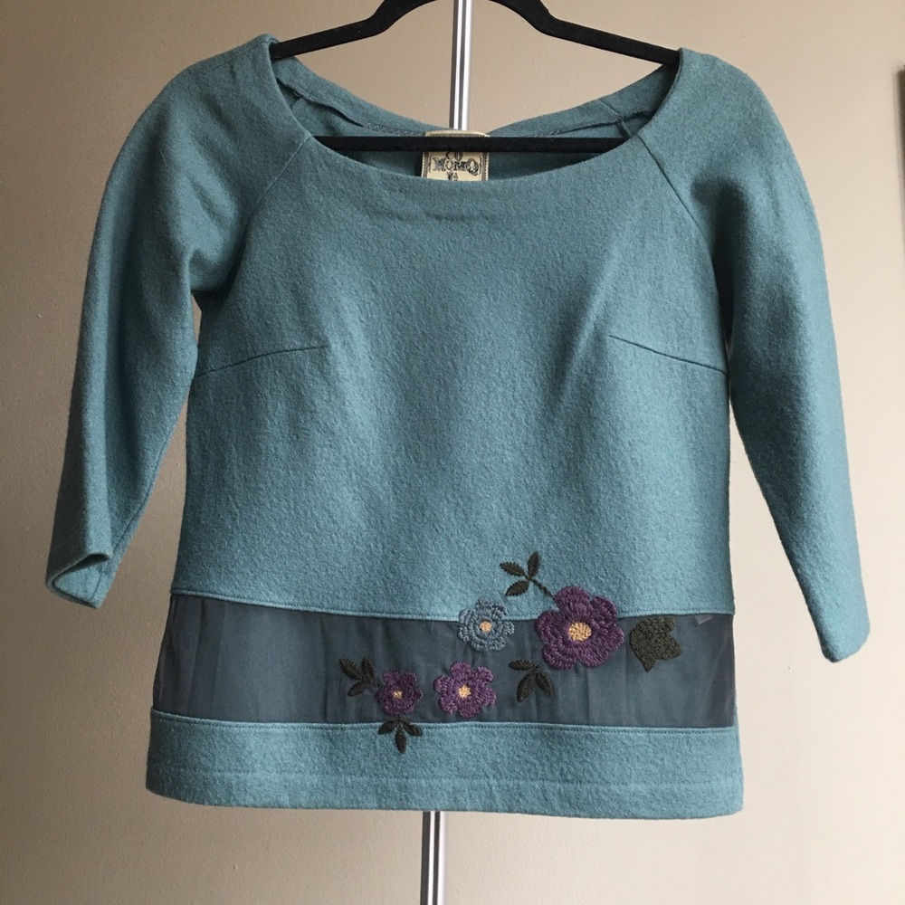 Spanish inspired flower top